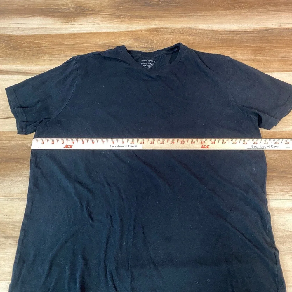 Banana Republic Mens Premium Wash‎ T Shirt XL Tee Black Short Sleeve Crew
